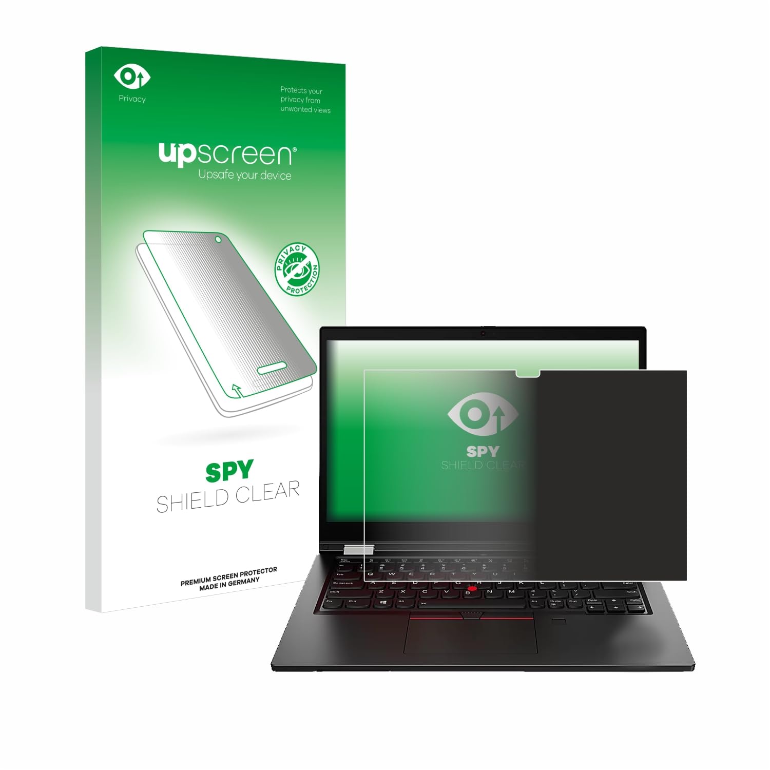upscreen Anti-Spy Blickschutzfolie für Lenovo ThinkPad L13 Yoga Gen 2 Made in Germany, Privacy Screen-Folie [Sichtschutz, Blaulichtfilter]