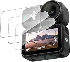 QULLOO Tempered Glass Screen Protector for DJI Osmo Nano, 9H Hardness HD Tempered Glass Anti-Scratch, 3 Pieces