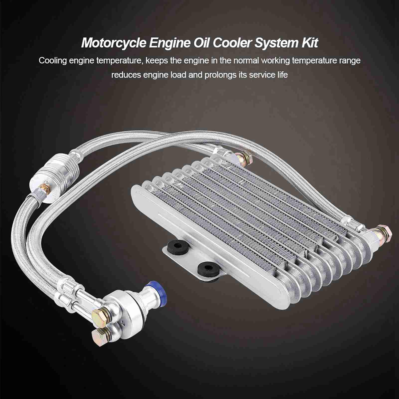 Motorölkühler Motorrad 125 ml Motorölkühlsystem-Kit für CB CG-Motor
