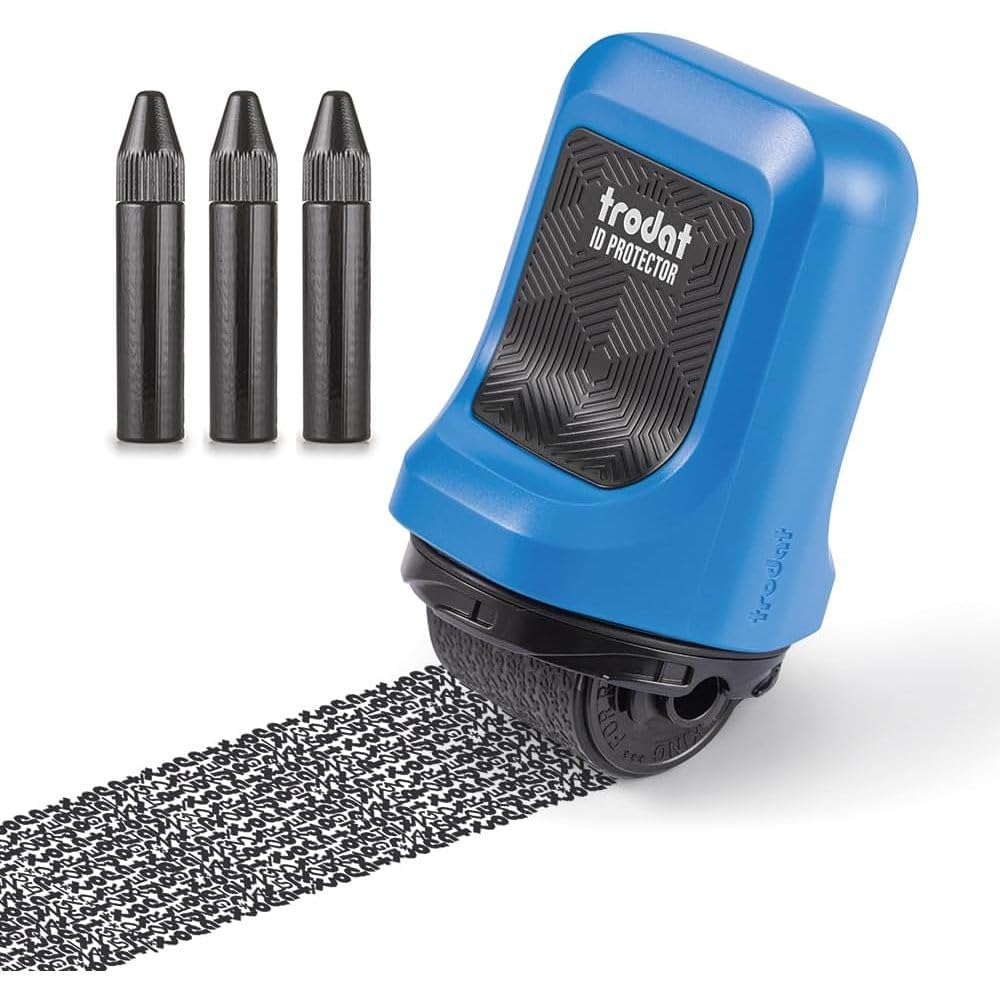 rodat ID Protector Ink Roller – Identity Theft Protection Roller Stamp 【 Free3 Refill Inks】