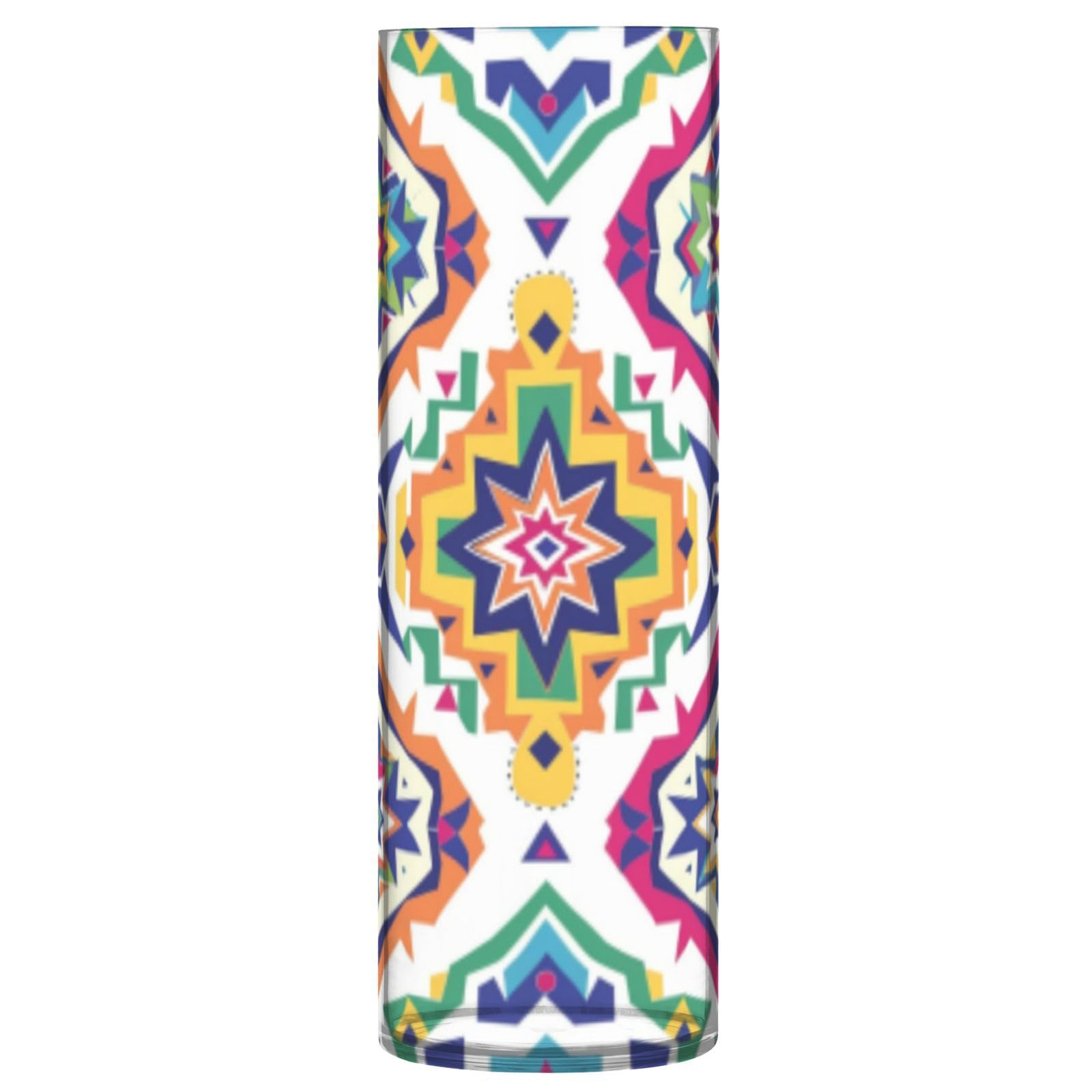 Vase en plastique bohème 30x10cm incassable pour fleurs et centre de table