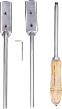 4Pcs Dental Float Rasp,Horse Tooth File Equine Dental Kit, Adjustable Straight Angled, High Flexibility Fine Polishing Smoother Surfaces Equine Dental Kit for Animal Farm