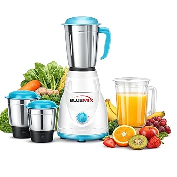 Pro Lily 750W High Performance Mixer Grinder | 4 Jars | Ideal for Daily Kitchen Use | White & Sea Green (4JAR)