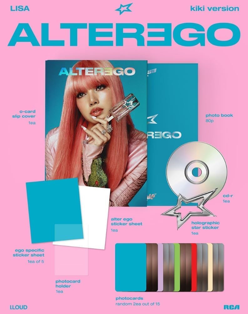 Amazon.com: LISA Alter Ego [ Photobook Ver. ] 1st Album (Kiki Ver