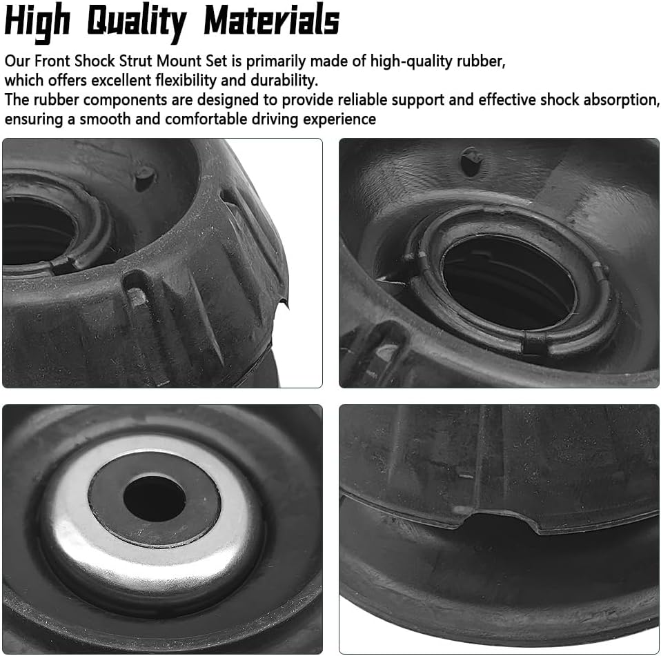 Strut Mount Toyota Yaris 06-17 Prius C 12-19 Replace 48609-52100 Pack of 2 | for Toyota Yaris 1.5L 2006-2017 Scion xD 1.8L 2008-2014 Prius C 1.5L 2012-2019 48609-52100 48609 52100 4860952100