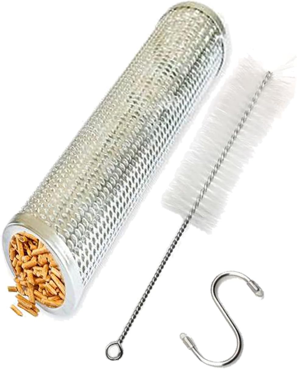 Amazon S.fields.inc スモークチューブ スモーカーボックス BBQ ペレットバーベキューグリル ウッドチップ 燻製