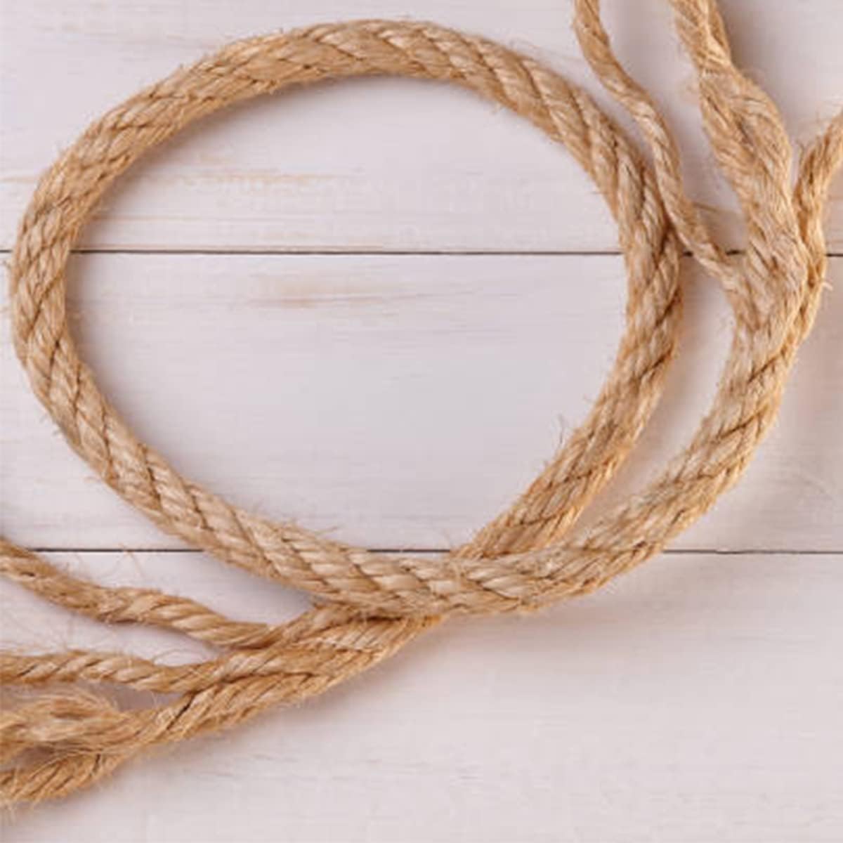 Hemp Rope 66 Feet 6mm 4Ply Durable Natural Rope String Perfect for Home Gardening Cat Scratching Post Replacement Arts Crafts Repairing Recovering or DIY Scratcher Cats Toy Making