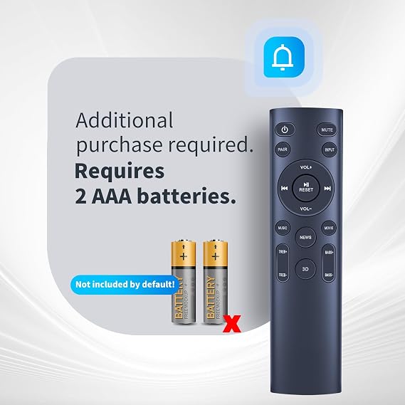 Replacement Remote Control for Pheanoo D2 P27 P28 Subwoofer 2.1CH Soundbar