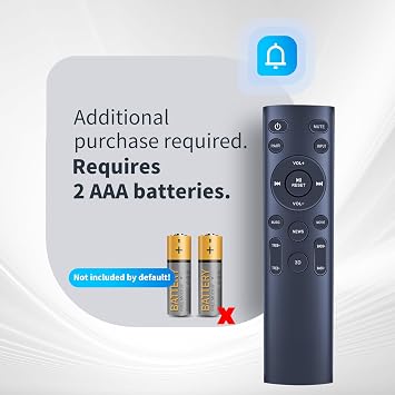 Replacement Remote Control for Pheanoo D2 P27 P28 Subwoofer 2.1CH Soundbar