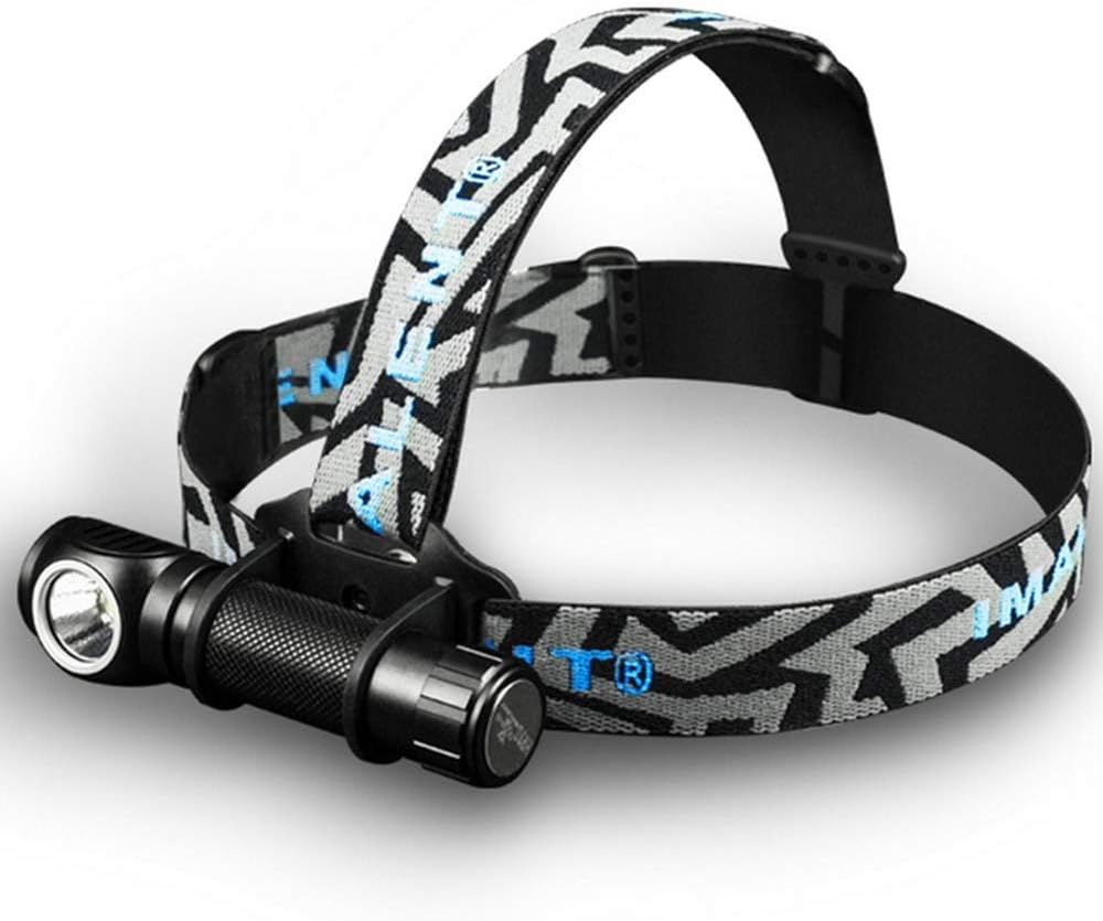 IMALENT HR70 LED Flashlight CREE XHP70. Headlamp 3000lm Rechargeable Headlight with 18650 3000mAh battery + USB Charging Cable
