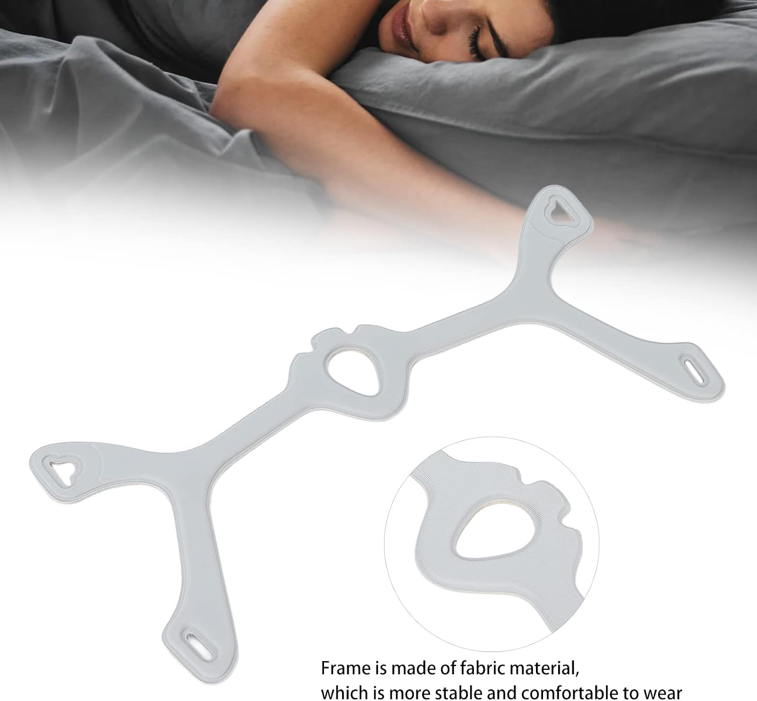 Dioche Nasal Headgear Fabric Frame, Soft Nasal Headgear Replacement Fabric Frame Headgear for Universal Size Nasal Cushions - Image 3
