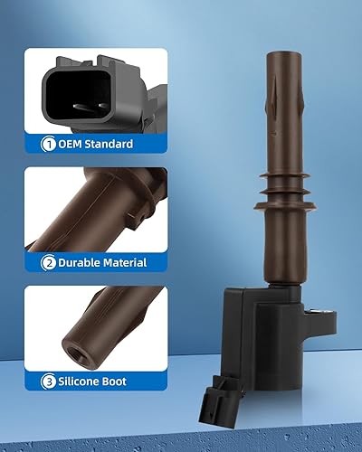 Miniatura 2 de ECCPP DG521 8 ignition coils with 8 iridium Spark Plugs for ford for Lincoln Expedition F450 F550 Super Duty Navigator 4.6L 5.4L 6.8L 8L3Z-12029-A