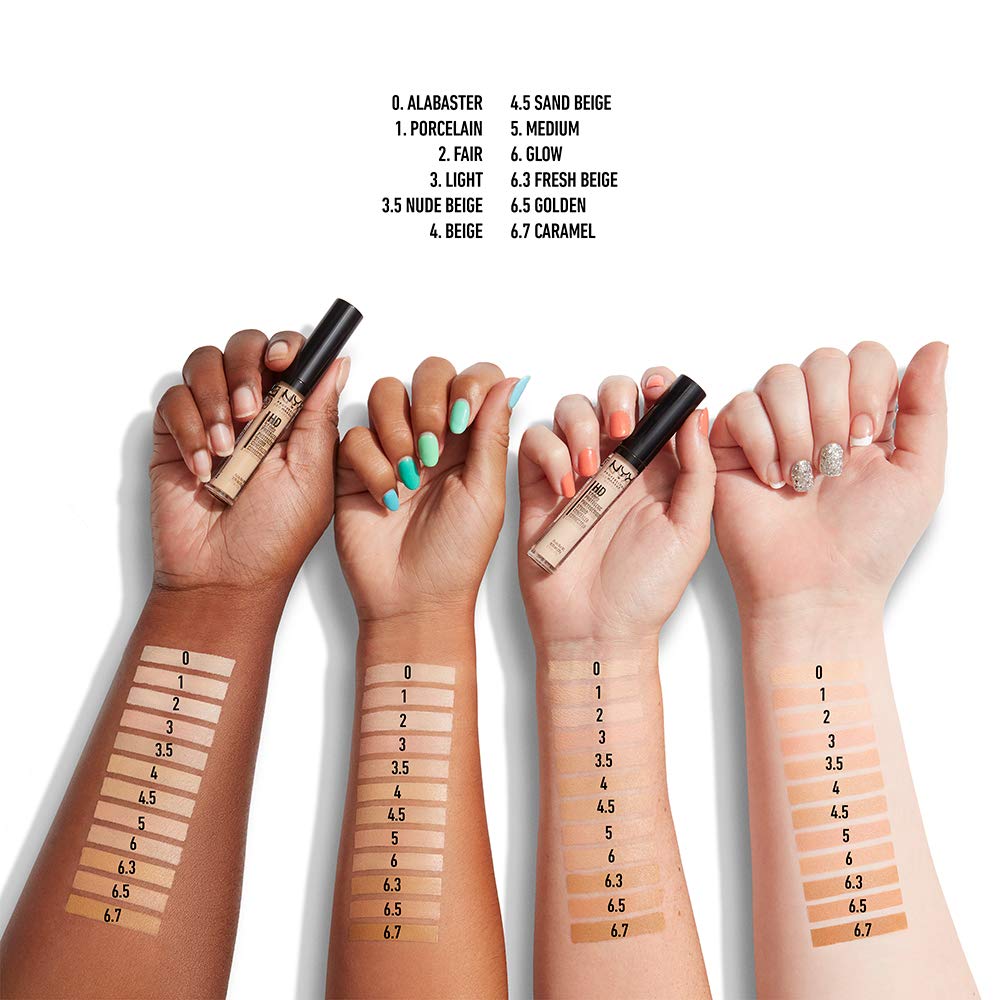 NYX PROFESSIONAL MAKEUP HD Studio Photogenic Concealer Wand, Medium Coverage - Sand Beige : Beauty & Personal Care