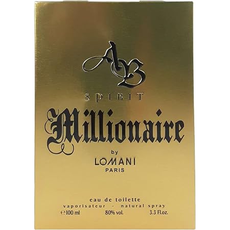 AB Spirit Millionaire by Lomani, 3.3 oz EDT Spray for Men main image 0