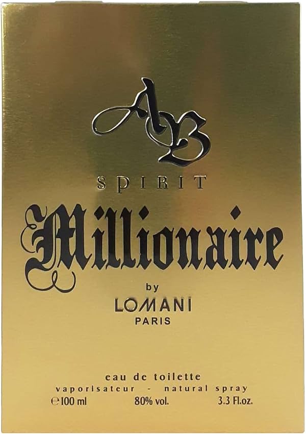 Lomani Ab Spirit Millionaire para Hombre por Lomani - Edt Spray 3.4 OZ Ab Spirit Millionaire 3.4 Onzas (Paquete de 1)