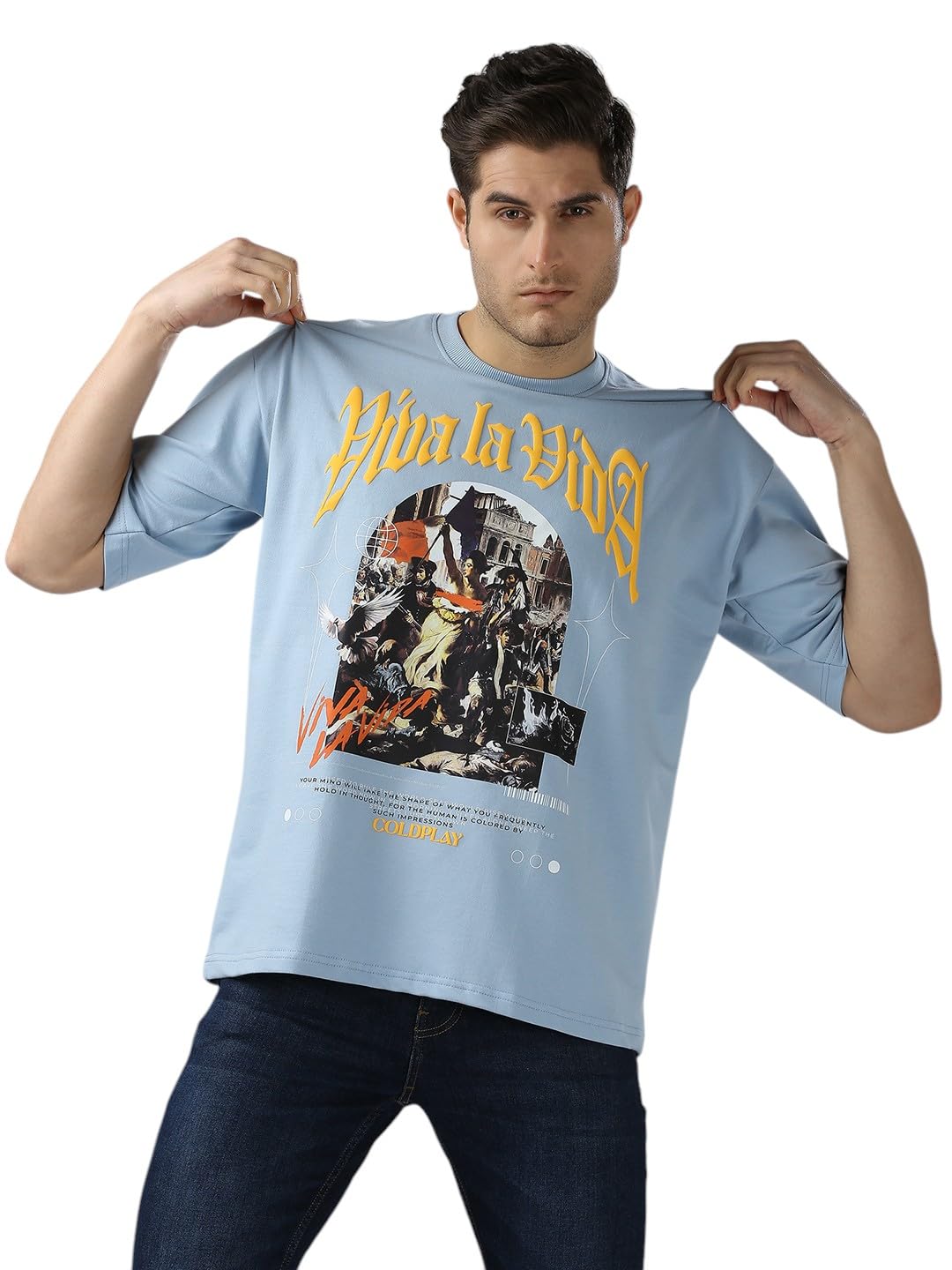 Buy GIG STORE Coldplay Viva La Vida Printed Merch | 260 GSM