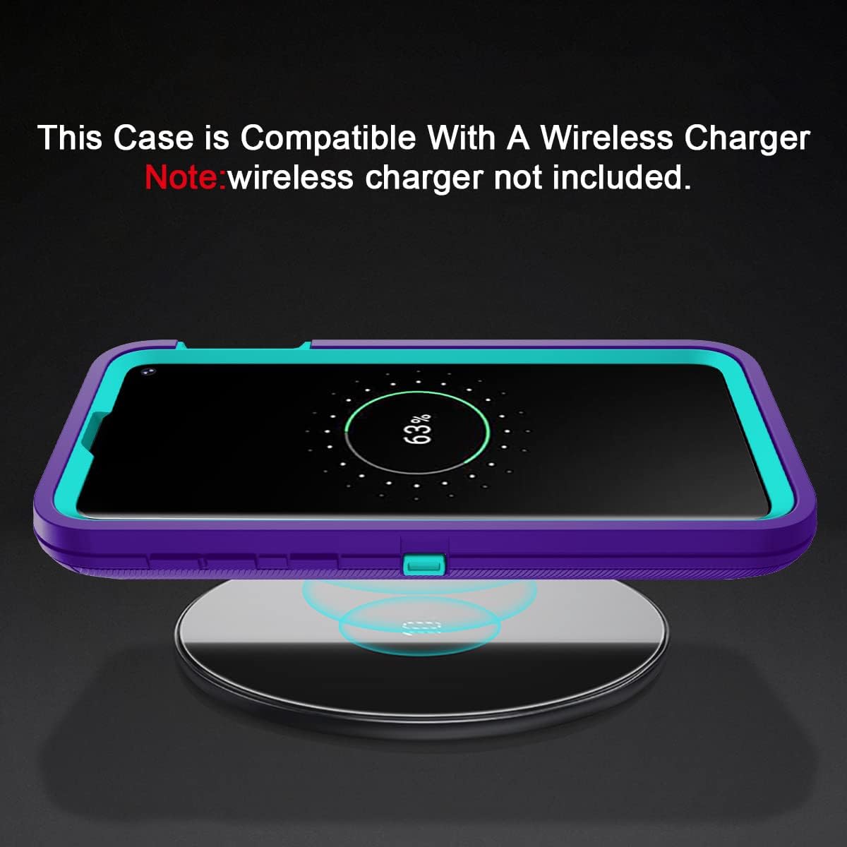 I-HONVA for Galaxy S10E Case Shockproof Dust/Drop Proof 3-Layer Full Body Protection [Without Screen Protector] Rugged Heavy Duty Durable Cover Case for Samsung Galaxy S10E,Purple/Green