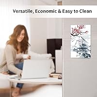 Vista 34 de Toggle Light Switch Wall Plate, Japanese Cherry Blossoms Mountain Tower Double Switch Cover, Size 2-Gang 4.5" X 4.5