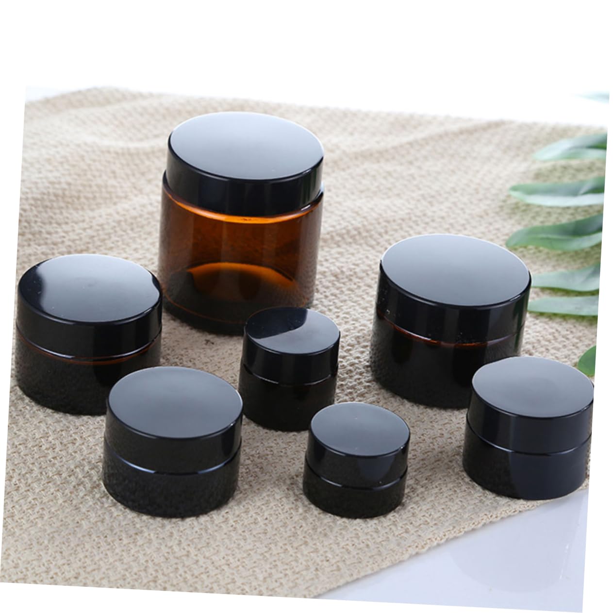 Barattoli in Vetro per Crema 10g Color Caffè, 20 Pezzi