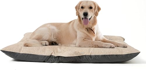 ZonLi Cama XL para perros de 46 x 35 pulgadas camas impermeables para perros grandes de hasta 100 libras suave antideslizante para interiores y