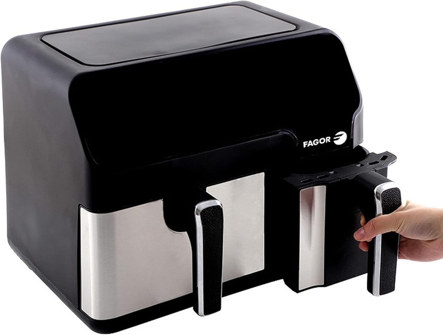 Friggitrice ad aria Naturfry duo: 2 secchi: 3,3 L (1200 W) / 5,3 L (1700 W)