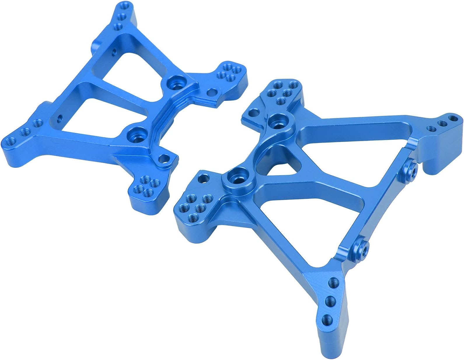FEIP RC Aluminum Shock Tower, RC Front Rear Shock Tower Metal Hign Performance for Slash 4X4 TSM for 1/10 RC Car(blue)