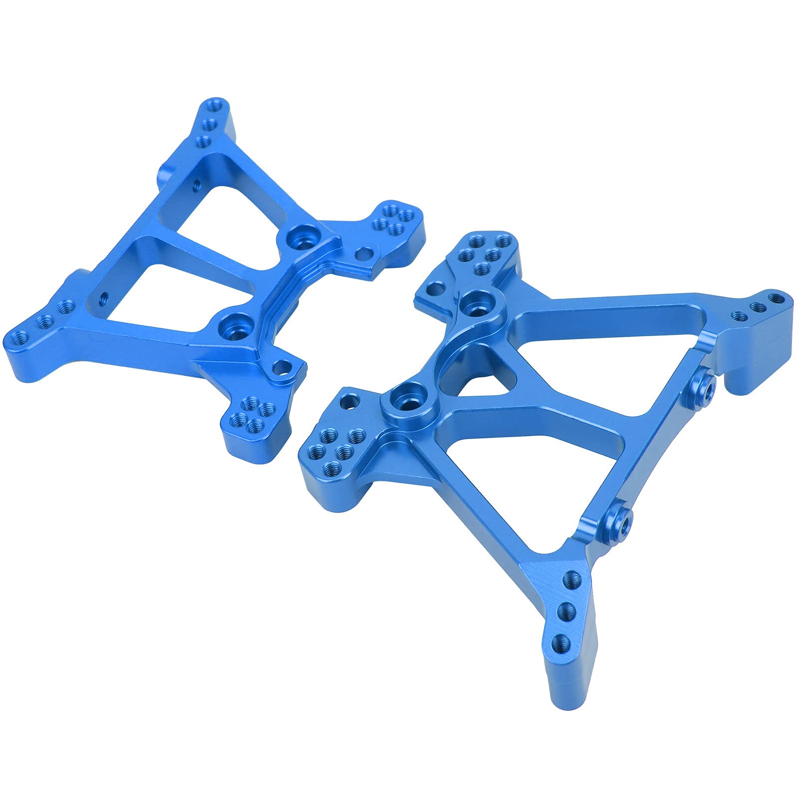 FEIP RC Aluminum Shock Tower, RC Front Rear Shock Tower Metal Hign Performance for Slash 4X4 TSM for 1/10 RC Car(blue)