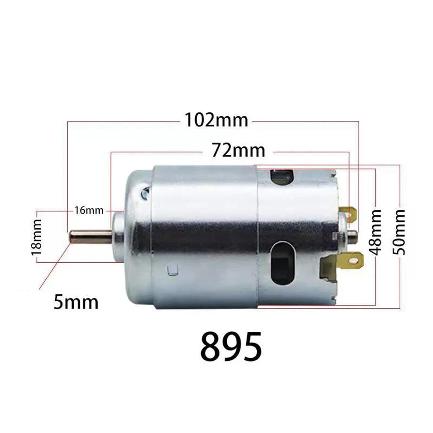 Motor Single and Double Ball Bearings Large Torque Low Noise 775DC12V12000 O(2)