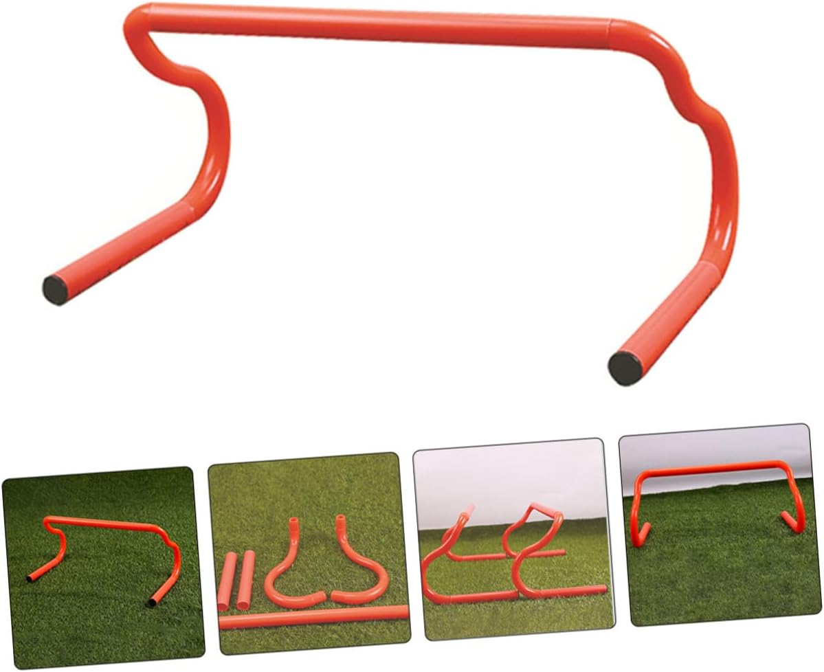 KOMBIUDA 3pcs Adjustable Detachable Speed Hurdles Portable Agility Training Equipment for Athletes Lightweight Modular Workout Hurdles for Soccer Basketball Football
