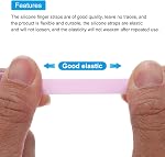 MECCANIXITY Poignée de téléphone Bracelet de poignet portable Cord élastique en silicone pour boîtier de téléphone violet 2Pcs