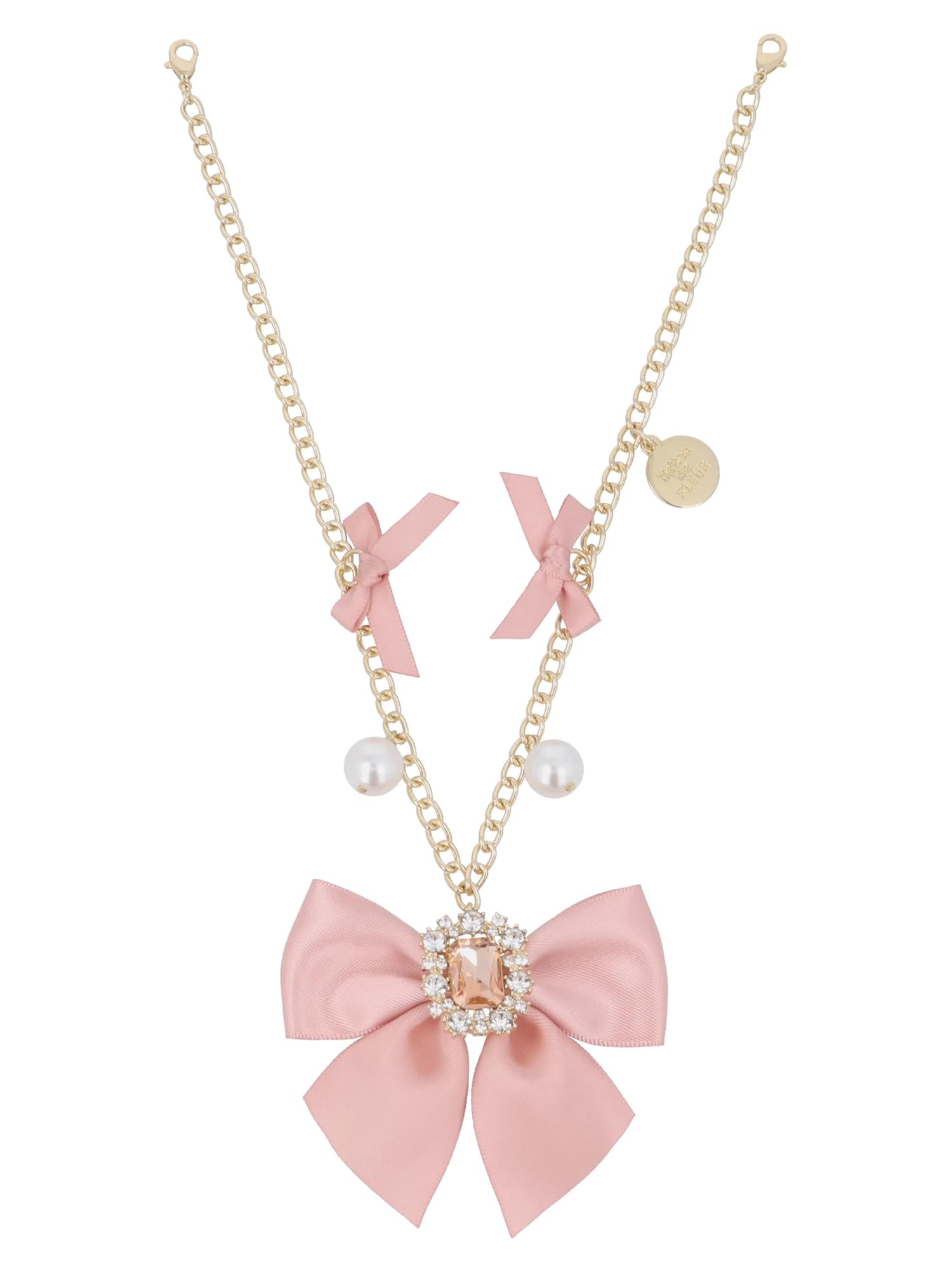 帯留め ヘアゴム ピンク 薔薇 ビジュー パール ハート チャーム （VRT  