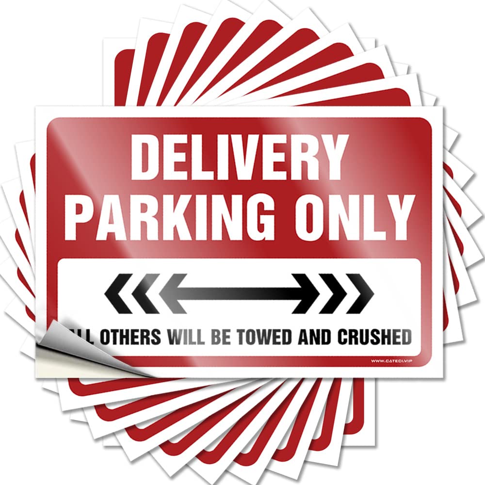 Great, Lettering Sticker Bumper Delivery Parking Only | Interior Patio Decorations(6X9CM)