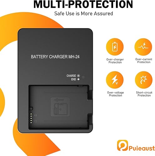 Miniatura 5 de Cargador de batería de pared MH-24 para Nikon EN-EL14 EN-EL14A batería para Nikon D5300 D3400 D5500 D5200 D3100 D3200 D3300 D3500 D5600 D5100 DF