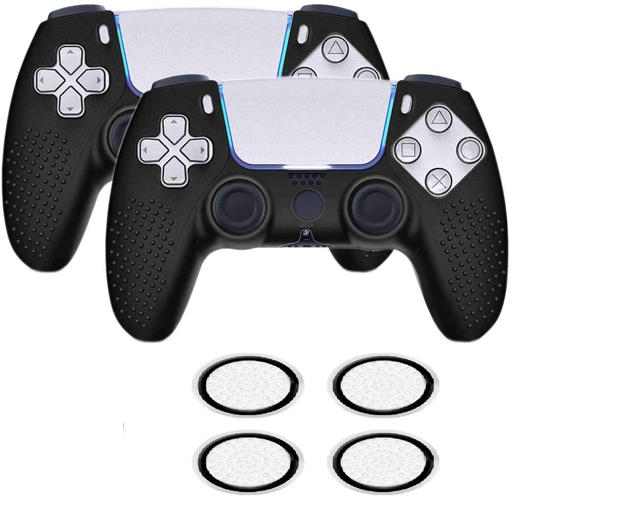 Porro Fino 2 Pcs Controller Silicone Cover Case Controller Skin Anti Slip Protective Case Sleeve for Sony Playstation 5 Dual Sense Controller - Water Transfer Printing Multicolor Black 2 pc Combo (B09WX3KXJN) Amazon Price History, Amazon Price Tracker