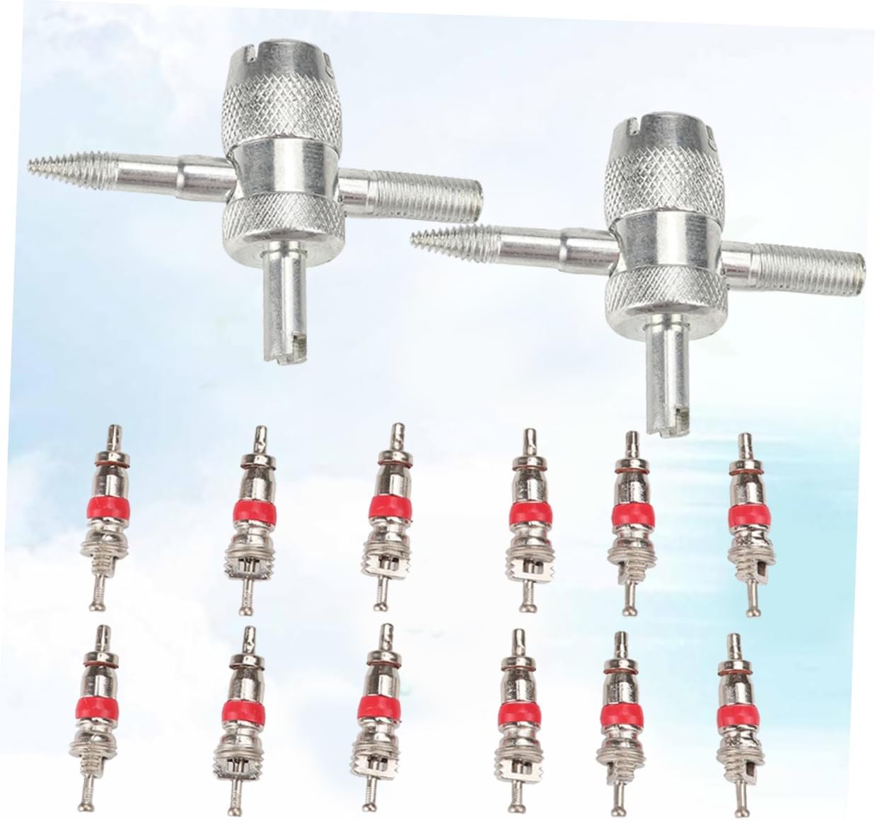 1Set Automotive Tire Valve Core Replacement Durable Tire Tools Detaching Tools for Easy Installation Cars Trucks Motorcycles