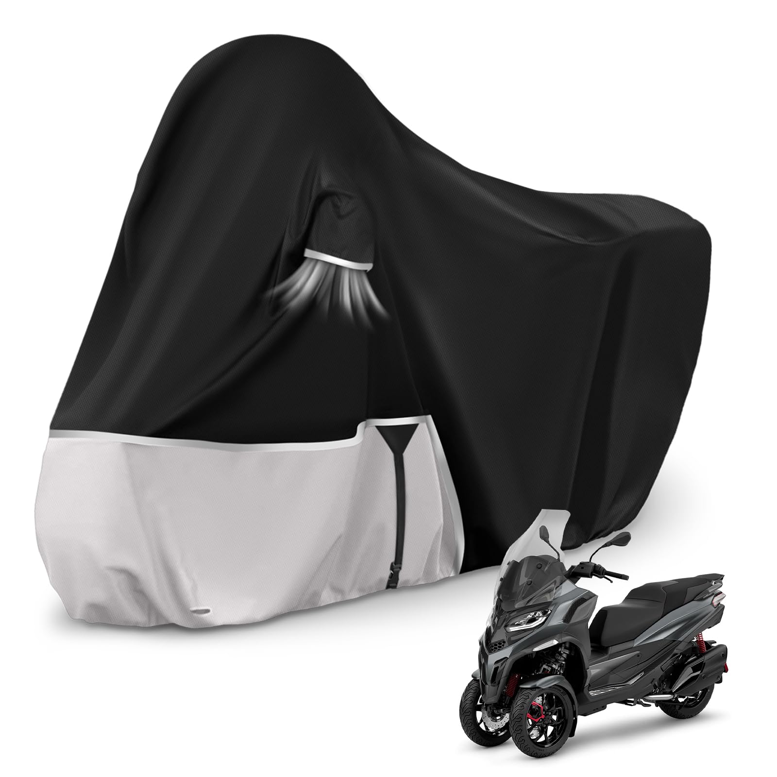 Telo Coprimoto Impermeabile Per Vespa GTV GTS GT60/125/200/250/300 (con Bagagliaio) - Tessuto Oxford 420D