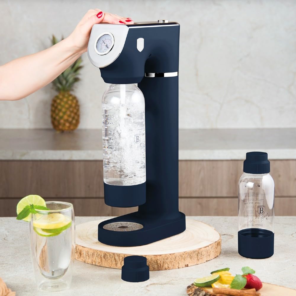 Berlinger Haus SODABAR saturator na wodę + 2 butelki Deep Sea Collection – 2 l – niebieski