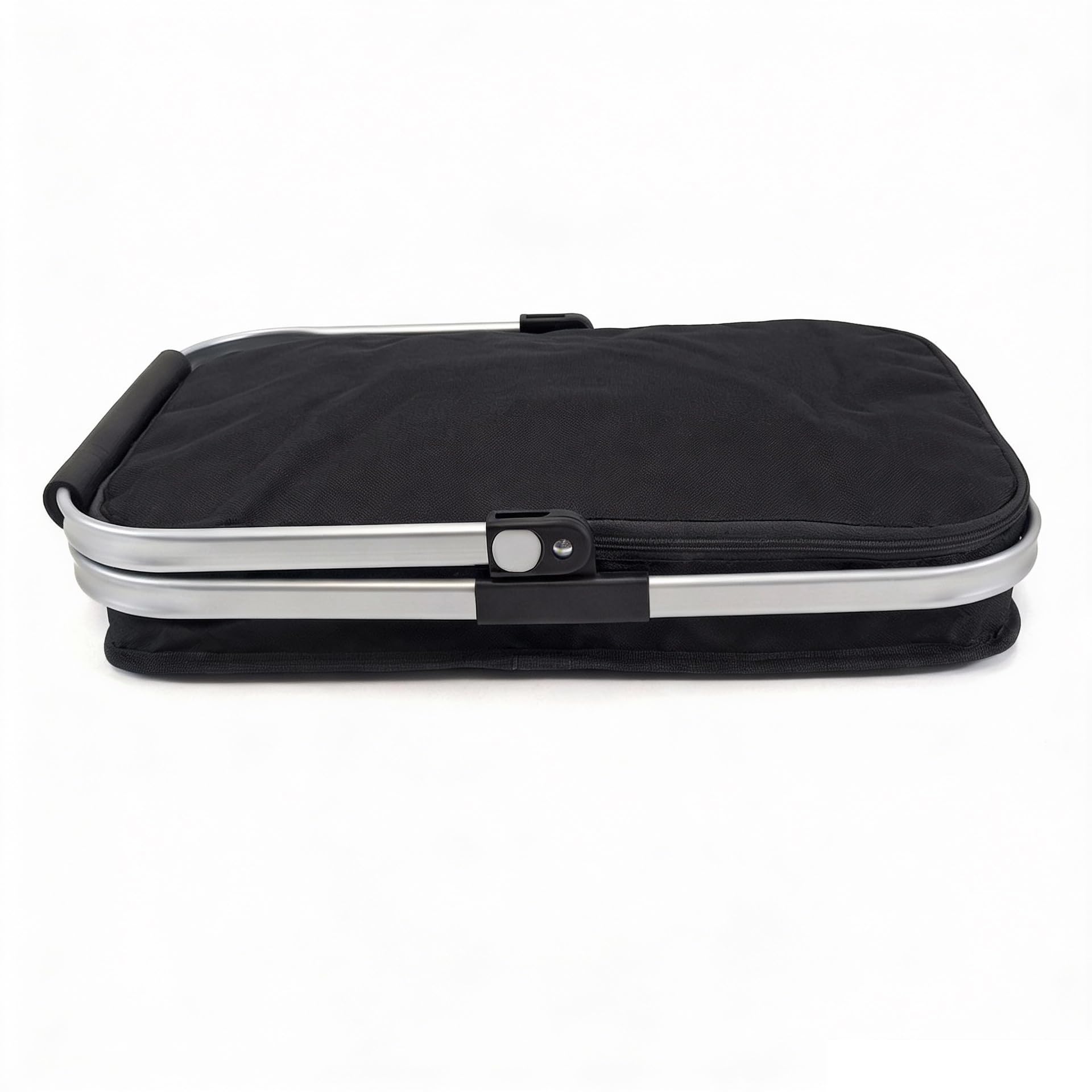2 Stück 24L Einkaufskorb Groß Isolierkorb Kühlkorb Kühltasche Picknickkorb Thermotasche Kühltasche Thermo Tasche Kühlbox Einkaufskörbe (Schwarz)