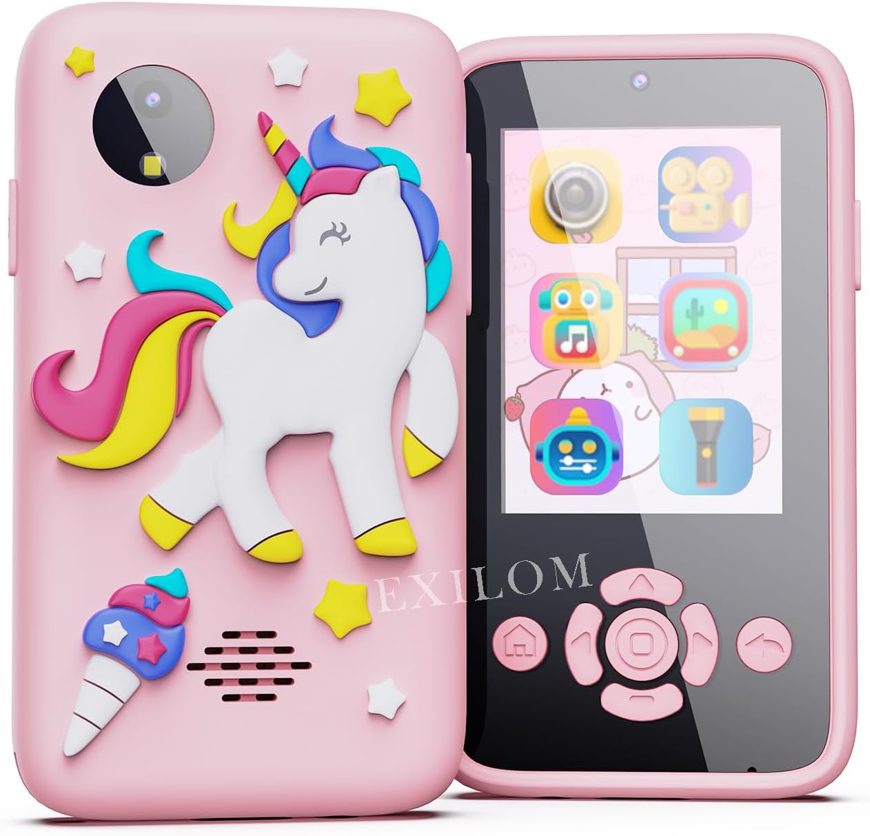 EXILOM Kids Smartphone Toy with MP3 Music Player- Dual Camera for Selfies- in Built Games 2.4" Screen 8MP Camera Toys for Boys & Girls, smartphone Toy for Children 3 4 5 6 7 8 Year Old, Birthday Gifts (B0D3BV69W5) Amazon Price History, Amazon Price Tracker