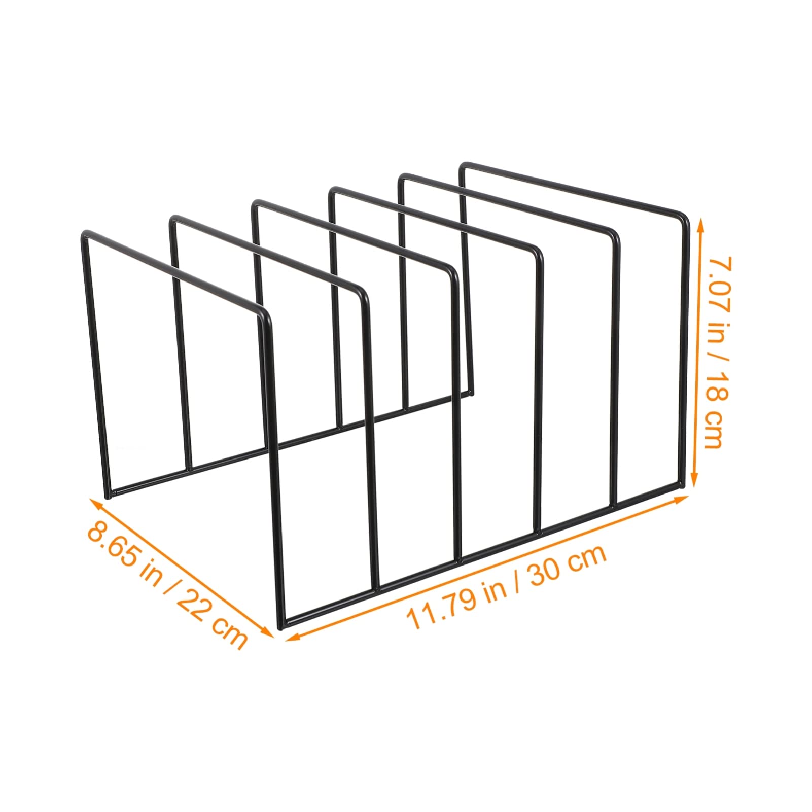 Organizzatore di Vinili e Libri in Ferro Nero Grande Capacità, Design Moderno e Classico, Resistente e Decorazione da Scrivania per Uffici e Dormitori