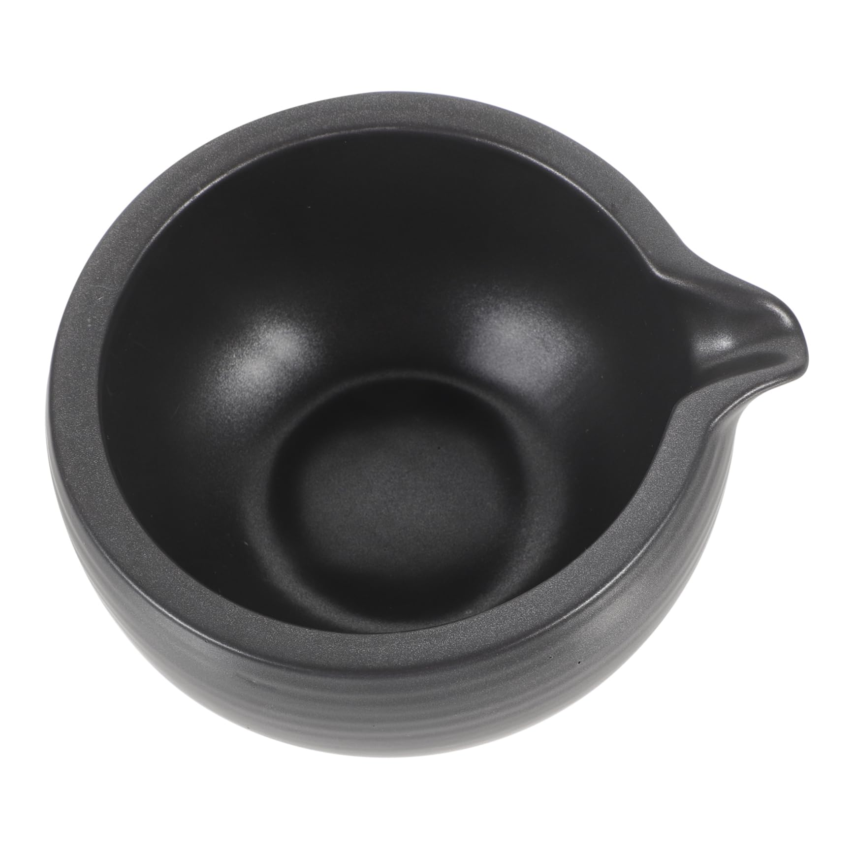 Mobestech Japanese Matcha Tea Bowl with Spout Ceramic Tea Cup Compact Design Includes Matcha Whisk Holder