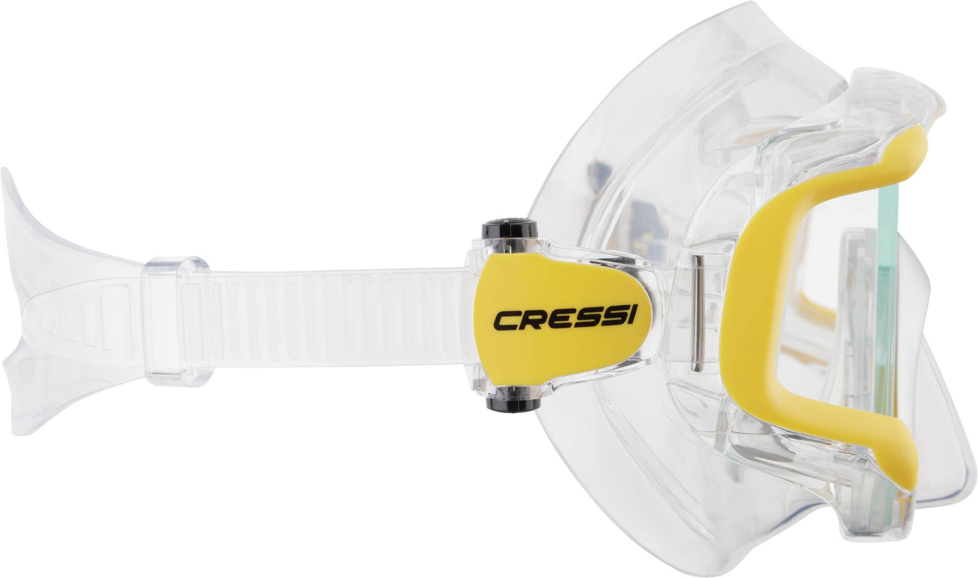 Cressi Liberty Triside Mask -Máscara Panoramic de 3 Cristales para Buceo, Apnea y Snorkel, Talla Única, Unisex Adulto