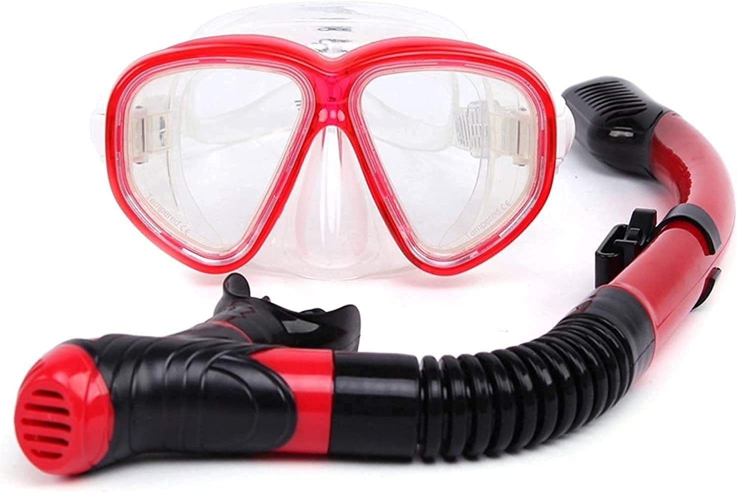 GeRRiT Full Face Snorkel Diving Masks Snorkelling Mask Snorkeling Goggles Snorkel Set Anti Fog Tempered Glass Scuba Snorkeling Mask Gear Scuba Diving Masks Pool Equipment for Ad