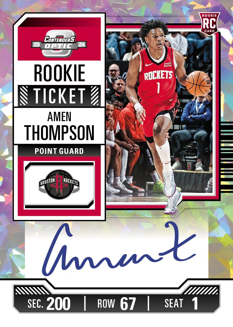 2023-24 Panini Contenders Optic NBA-Sammelkartenbox (Hobby) (1 Autogramm)