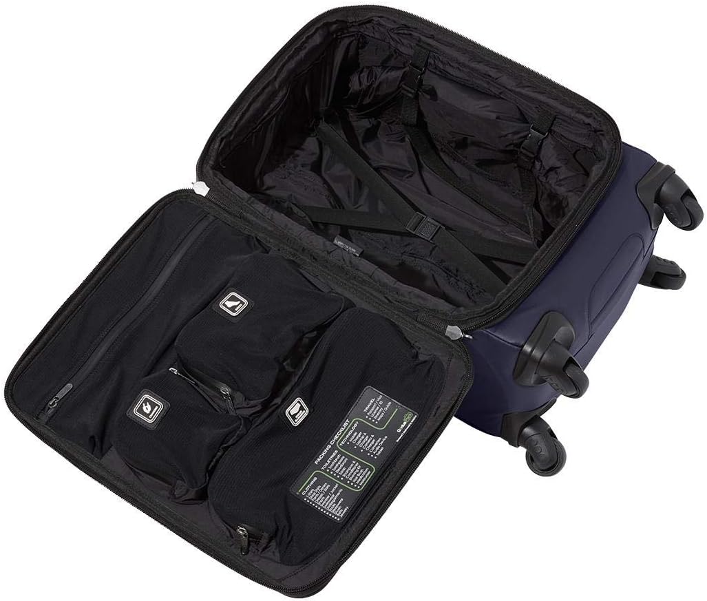 Genius Pack G4 22" Carry On Spinner Luggage - Smart, Organized, Lightweight Suitcase (G4 - Navy)