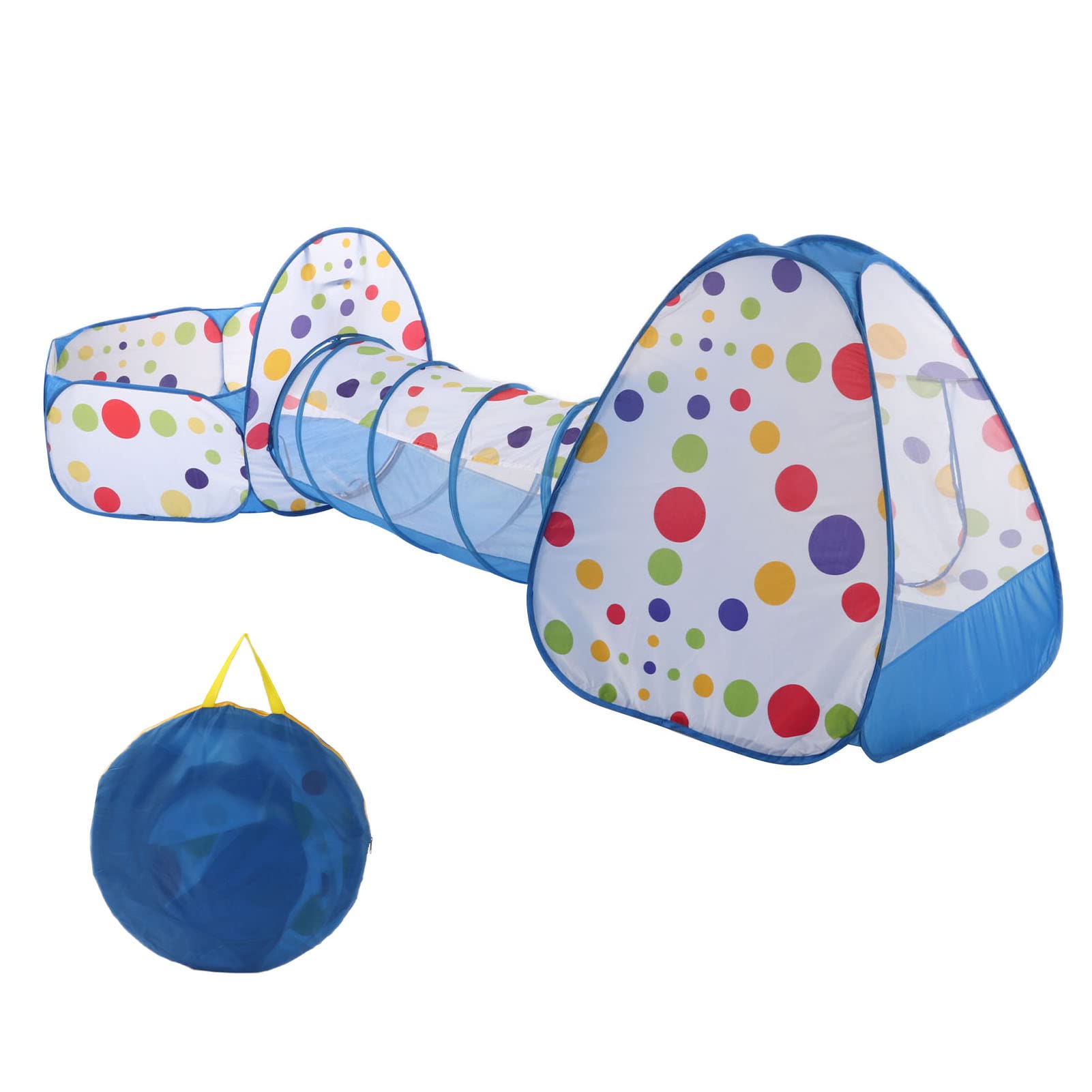 Tende da Gioco per Bambini, Accogliente e Durevole Casetta da Gioco per Interni Ed Esterni con Tunnel di Scansione per Bambini Piccoli e Neonati, Set da 3 Pezzi