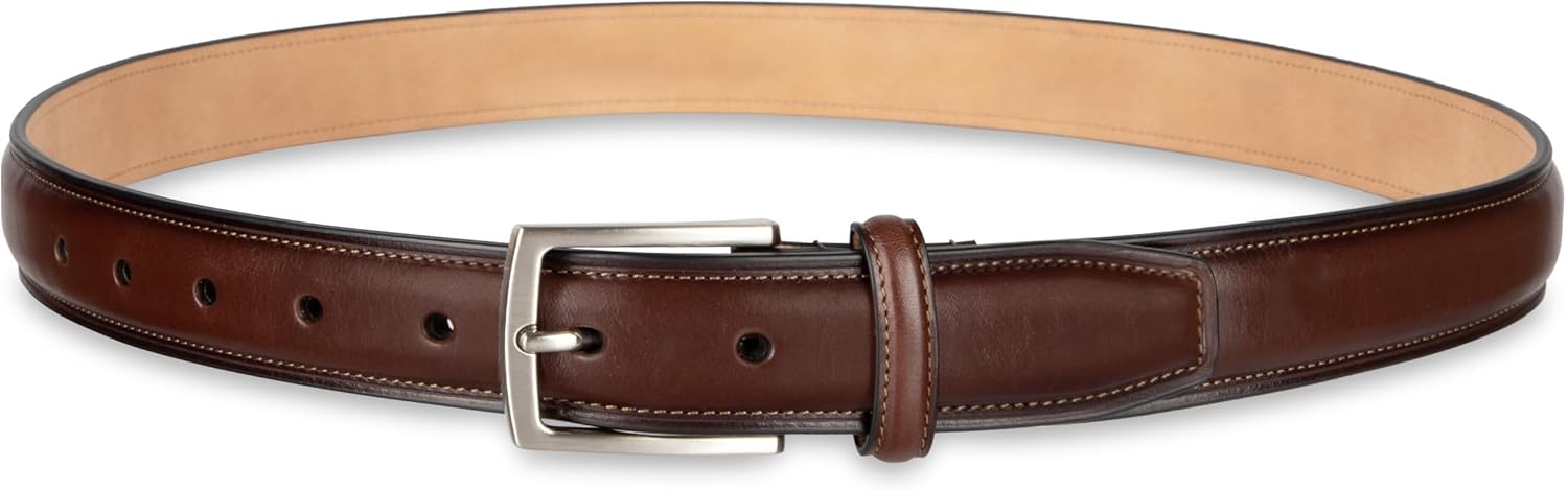 Haggar mens Leather Dress Belt for Suits and Pants - Classic, Formal, Business, Work - Image 4