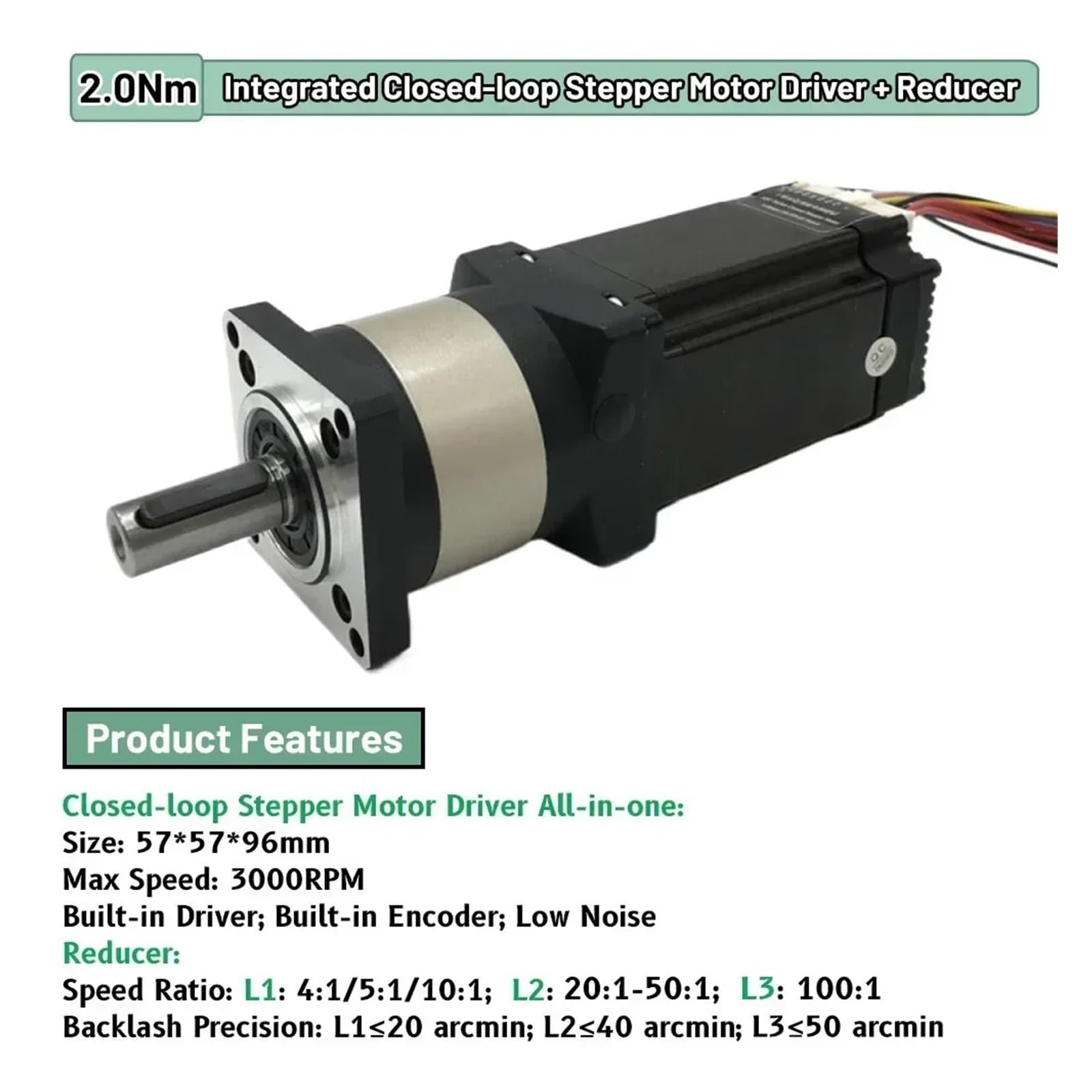 Amazon.com: Nema23 Motor Reducer Drive Kit DC24-48V Closed-Loop