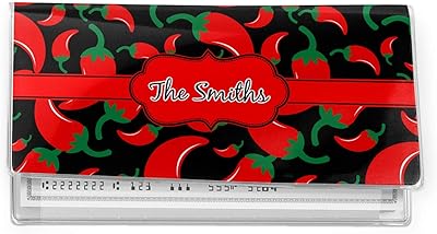 Chili Peppers Vinyl Checkbook Cover (Personalized)