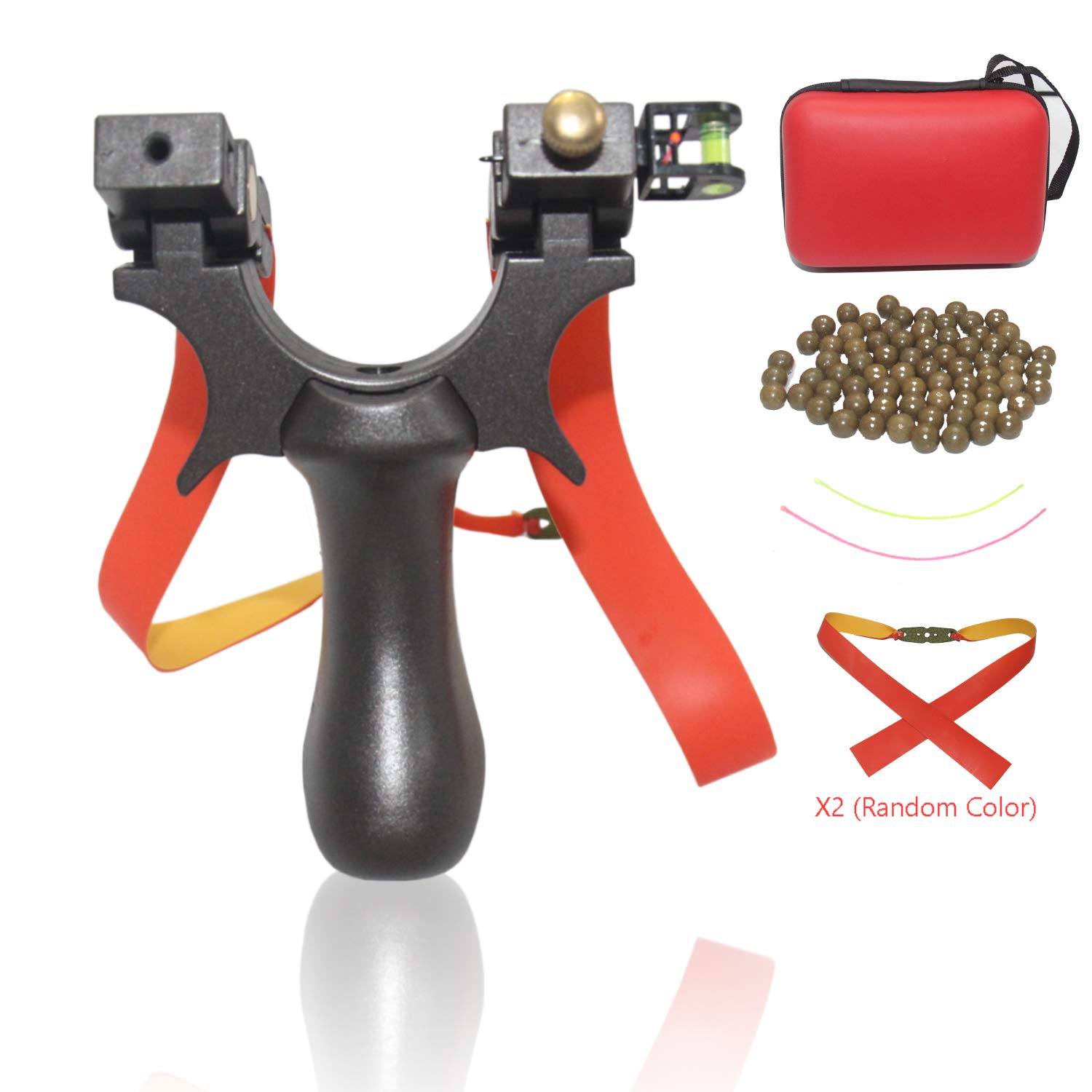 Blue-Ra Outdoor Y Shot Slingshot Hunting Sling Shot Professional High Velocity Catapult Kit Slingshots for Adult Kids (Black)